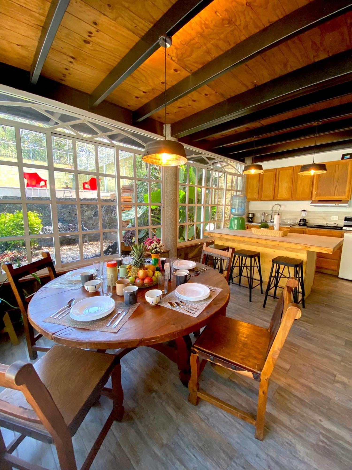 Casa Encino Con Alberca Climatizada En Tepoztlan Villa Luaran gambar